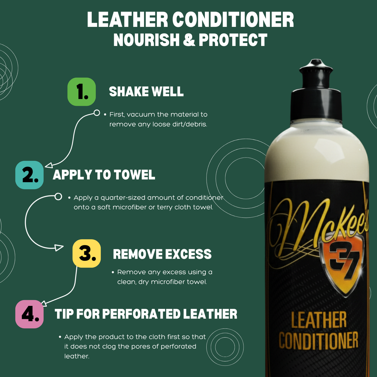 Leather Conditioner conditions & Protect