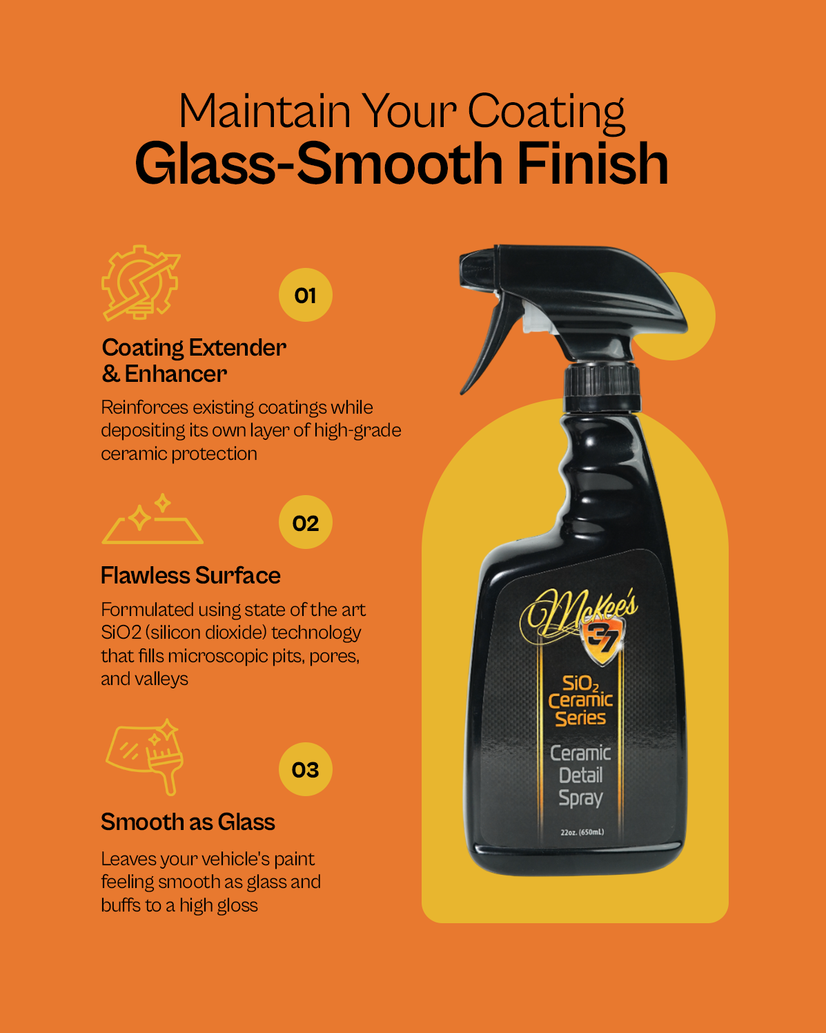 Ceramic Detail Spray  Spray & Wipe 650ml