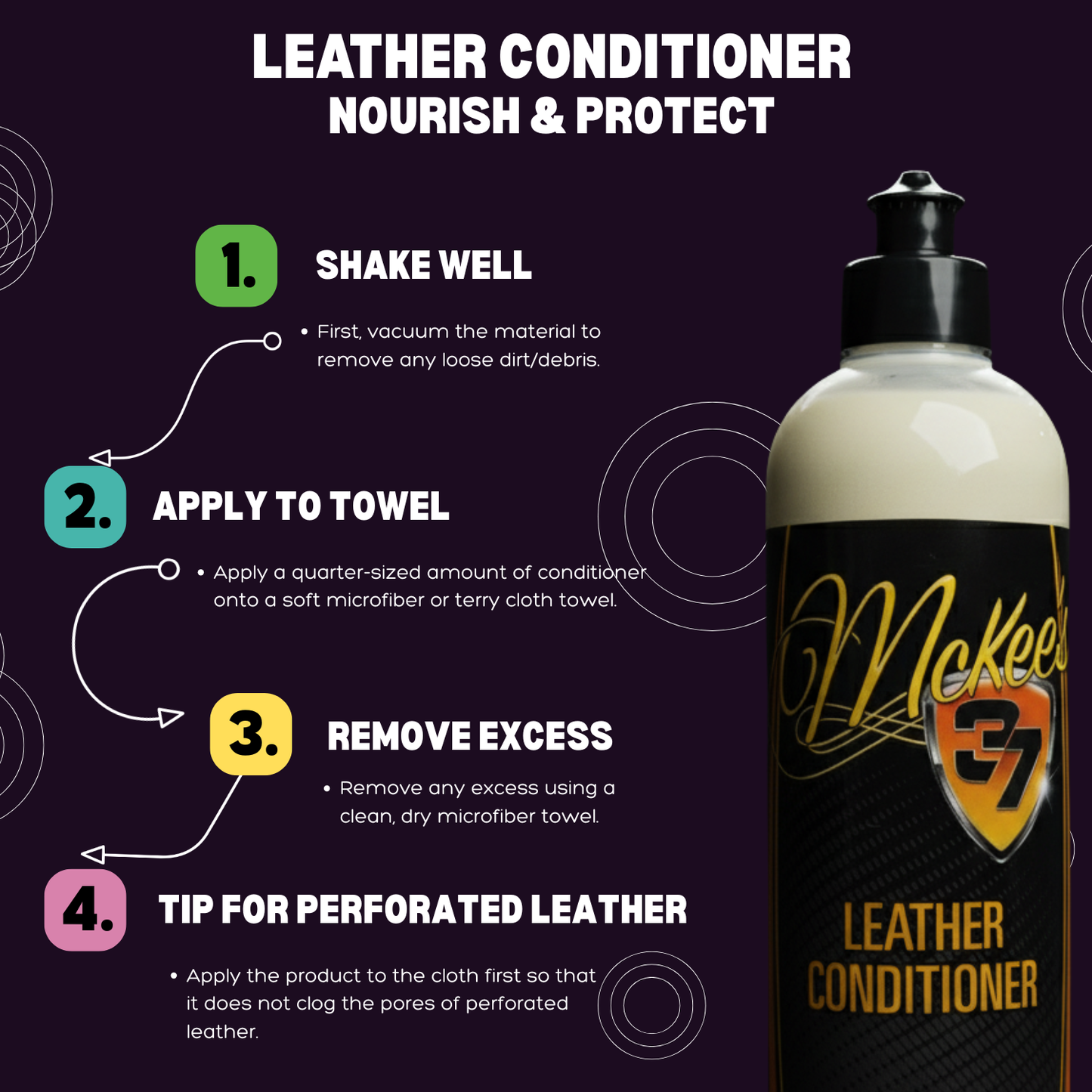 Leather Conditioner conditions & Protect